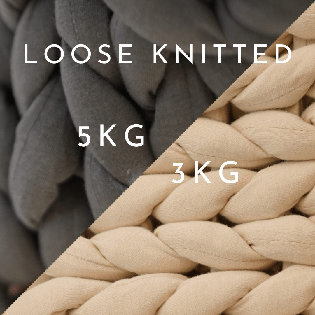 [ Set : 5kg & 3kg ] ゆるめ編み - ENBRY ウェイテッドブランケット / Loose Knitted - ENBRY Embraceable You Weighted Blanket - ENBRY