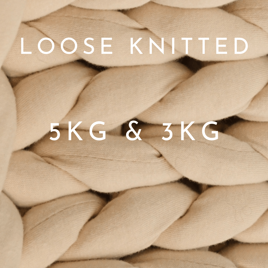 [ Set : 5kg & 3kg ] ゆるめ編み - ENBRY ウェイテッドブランケット / Loose Knitted - ENBRY Embraceable You Weighted Blanket - ENBRY