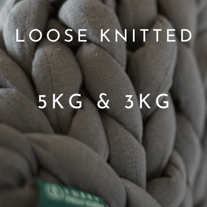 [ Set : 5kg & 3kg ] ゆるめ編み - ENBRY ウェイテッドブランケット / Loose Knitted - ENBRY Embraceable You Weighted Blanket - ENBRY