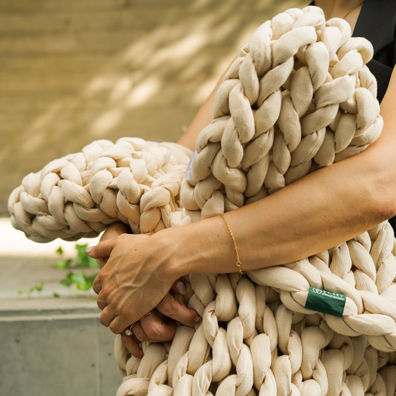 [ Set : 5kg & 3kg ] ゆるめ編み - ENBRY ウェイテッドブランケット / Loose Knitted - ENBRY Embraceable You Weighted Blanket - ENBRY