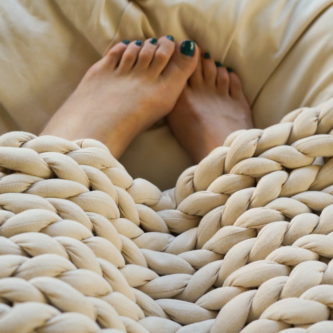 [ Set : 5kg & 3kg ] ゆるめ編み - ENBRY ウェイテッドブランケット / Loose Knitted - ENBRY Embraceable You Weighted Blanket - ENBRY